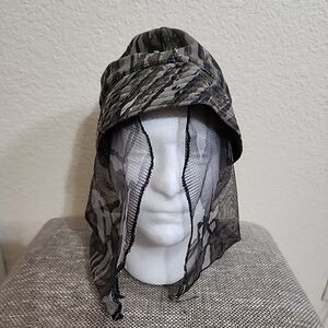 Vintage Original Jones Water Repellent Bucket Hat Camo/mesh Made in USA Sz S Kid